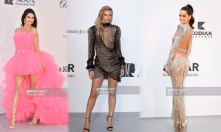 Loạt sao diện đồ xuyên thấu, mẫu 9x lộ ngực táo bạo nhất tại tiệc hậu Cannes