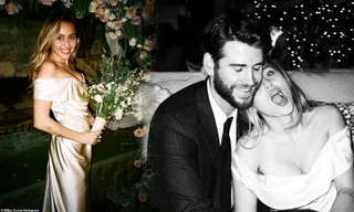 Miley Cyrus khoe ảnh cưới ngọt ngào chưa từng tiết lộ