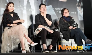 Hoa hậu Honey Lee tham gia họp báo phim mới sắp ra mắt.