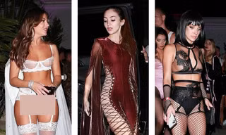 Dàn mỹ nhân diện nội y xuyên thấu dự tiệc Halloween của Paris Hilton
