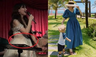 Khoảnh khắc hiếm hoi lộ bụng bầu của Hòa Minzy, “chính chủ” nhắc fan mới phát hiện ra