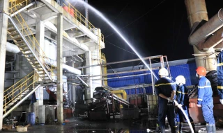 Hiện trường vụ tai nạn. Ảnh Sông Thương