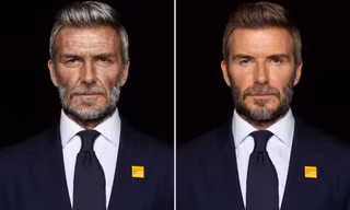 David Beckham bất ngờ hóa ông lão 70 tuổi