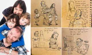 ‘Nhật ký vẽ nguệch ngoạc’ của họa sĩ già về vợ đã mất chạm đến trái tim người đọc