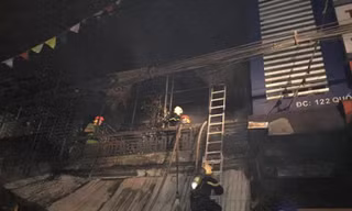 Hiện trường vụ cháy. Ảnh: VTC News