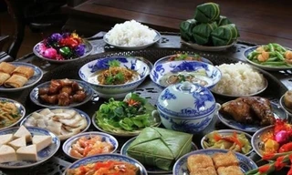 Mâm cỗ cúng tất niên. Ảnh minh họa