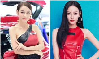 Người mẫu xe hơi gây ‘bão’ mạng vì quá giống Địch Lệ Nhiệt Ba