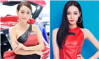 Người mẫu xe hơi gây ‘bão’ mạng vì quá giống Địch Lệ Nhiệt Ba