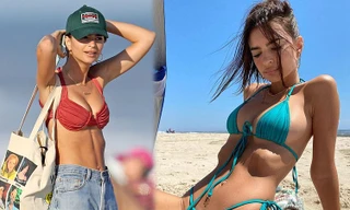 Hình thể ‘bốc lửa’ đầy khiêu khích của Emily Ratajkowski với bikini bé xíu