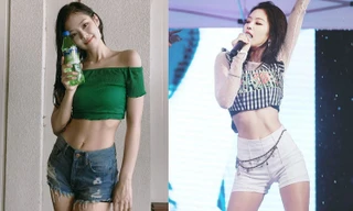 Dân mạng phát sốt với vòng eo ‘nằm gọn trong lòng bàn tay’ của Jennie (Black Pink)