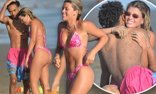 Sofia Richie diện bikini sexy, ôm ấp bạn trai cũ trên bãi biển hậu chia tay 'tình già'