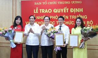 Bản tin 8H: Viện Khoa học tổ chức, cán bộ có 3 tân Phó Viện trưởng