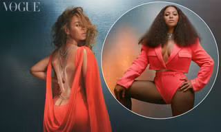 Beyonce diện đầm khoét lưng sâu, khoe vòng ba nóng bỏng trên tạp chí danh tiếng
