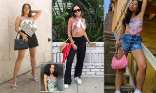 Giới blogger 'phủ kín' mạng xã hội với mốt cuốn khăn làm áo