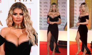 Chloe Sims diện váy trễ vai, phô bày vòng một 'siêu khủng' gây choáng