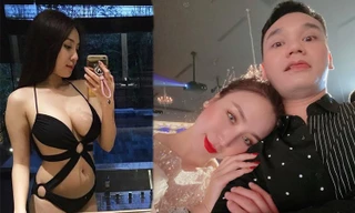 Bà xã DJ của Khắc Việt khoe bụng bầu với áo tắm, nhưng vòng 1 ngoại cỡ mới gây chú ý