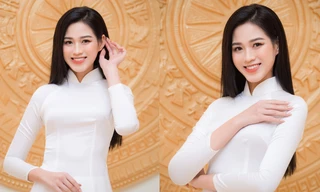 Đảm nhận cương vị mới, Đỗ Thị Hà khoe vẻ đẹp tinh khôi trong tà áo dài trắng