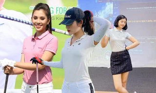 Dàn hoa hậu Việt nô nức 'nhập hội' chơi golf