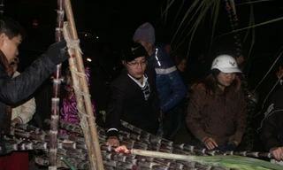 Đêm giao thừa, mía đắt như... tôm tươi