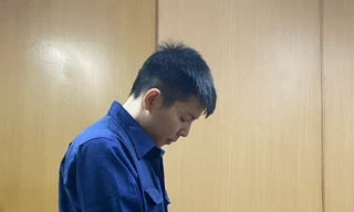 Phạm Ngọc Việt tại phiên tòa.