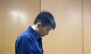 Phạm Ngọc Việt tại phiên tòa.