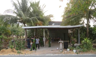 Hiện trường xảy ra vụ án.