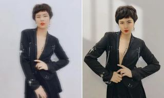 Ngọc Hân 'chơi lớn' cắt tóc tém, mặc vest khoe vòng một khiến fans 'trầm trồ'