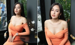 Mai Phương Thuý diện váy bó sát trễ nải vòng 1 nóng bỏng 