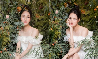 Tái xuất sau khi sinh con thứ hai, Á hậu Hoàng Anh đẹp mong manh tựa ‘nàng thơ’