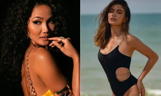 H'Hen Niê lộ lưng trần nuột nà, Mâu Thuỷ khoe body 'vệ nữ' gợi cảm với áo tắm