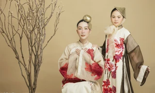 Linh Nga hóa 'nàng thơ' xinh đẹp khi chụp ảnh áo dài cùng mẫu nhí 