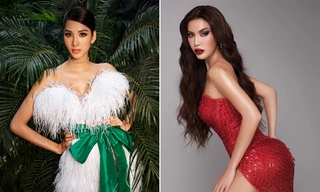 Hoàng Thuỳ diện váy lông vũ khoe vai trần sexy, Minh Tú nóng bỏng với style 'drag queen'