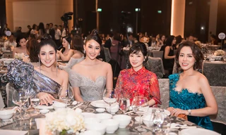 Doanh nhân Việt Anh hội ngộ Hoa hậu Tiểu Vy, Á hậu Tú Anh ở dạ tiệc cuối năm