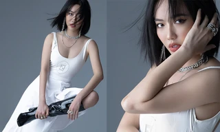 Diệu Nhi táo bạo khoe vai trần và vòng 1 căng đầy trong loạt ảnh mừng sinh nhật