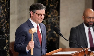 Chủ tịch Hạ viện Mỹ Mike Johnson. (Ảnh: AP)