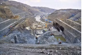 Dự án thủy điện Mohmand của Pakistan. (Ảnh: SCMP)