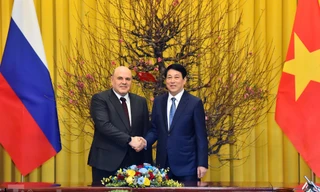 Thủ tướng Nga Mikhail Mishustin hội kiến Chủ tịch nước Lương Cường