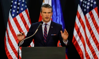 Bộ trưởng Quốc phòng Mỹ Pete Hegseth. (Ảnh: AP)