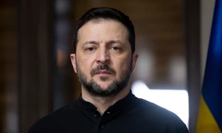 Tổng thống Ukraine Volodymyr Zelensky. (Ảnh: AP)