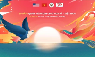 Logo kỷ niệm 30 năm quan hệ Việt - Mỹ