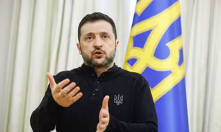 Tổng thống Ukraine Volodymir Zelensky. (Ảnh: Reuters)