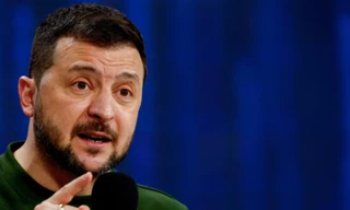 Tổng thống Ukraine Volodymir Zelensky. (Ảnh: Reuters)