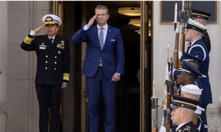 Bộ trưởng Quốc phòng Mỹ Pete Hegseth. (Ảnh: Reuters)