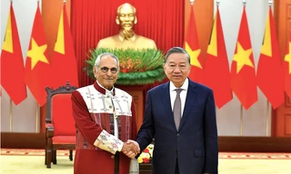 Tổng Bí thư Tô Lâm tiếp Tổng thống Tổng thống Timor-Leste José Ramos-Horta. (Ảnh: QĐND)