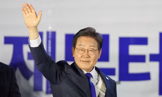 Ông Lee Jae-myung giành chiến thắng trong cuộc bầu cử ngày 3/6 để trở thành tổng thống tiếp theo của Hàn Quốc. (Ảnh: AP)