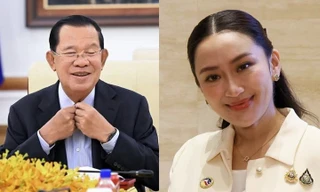 Chủ tịch Thượng viện Campuchia Hun Sen và Thủ tướng Thái Lan Paetongtarn Shinawatra. (Ảnh: Khmer Times)