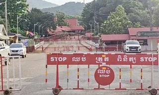 Campuchia tuyên bố đóng cửa khẩu quốc tế Daung giáp Thái Lan. (Ảnh: Khmer Times)