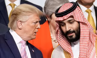 Thái tử Ả-rập Xê-út trong cuộc gặp Tổng thống Trump năm 2019. (Ảnh: Reuters)