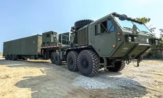 Một bệ phóng tên lửa Typhon của Mỹ. (Ảnh: US Army)