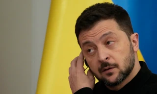 Tổng thống Ukraine Volodymir Zelensky. (Ảnh: AP)